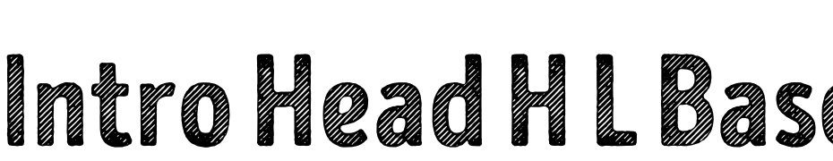 Intro Head H L Base Font Download Free